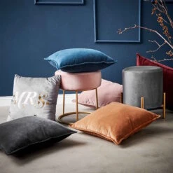 Kissen L 45 X B 45cm COTTON VELVET In Hellbraun -Butlers Speichern butlers kissen l 45 x b 45cm cotton velvet in hellbraun 3