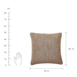 Kissen L 50 X B 50cm FENJA In Braun -Butlers Speichern butlers kissen l 50 x b 50cm fenja in braun 2