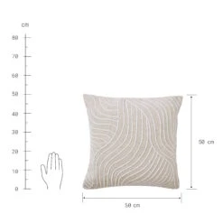 Kissen L 50 X B 50cm FREYA In Beige -Butlers Speichern butlers kissen l 50 x b 50cm freya in beige 3