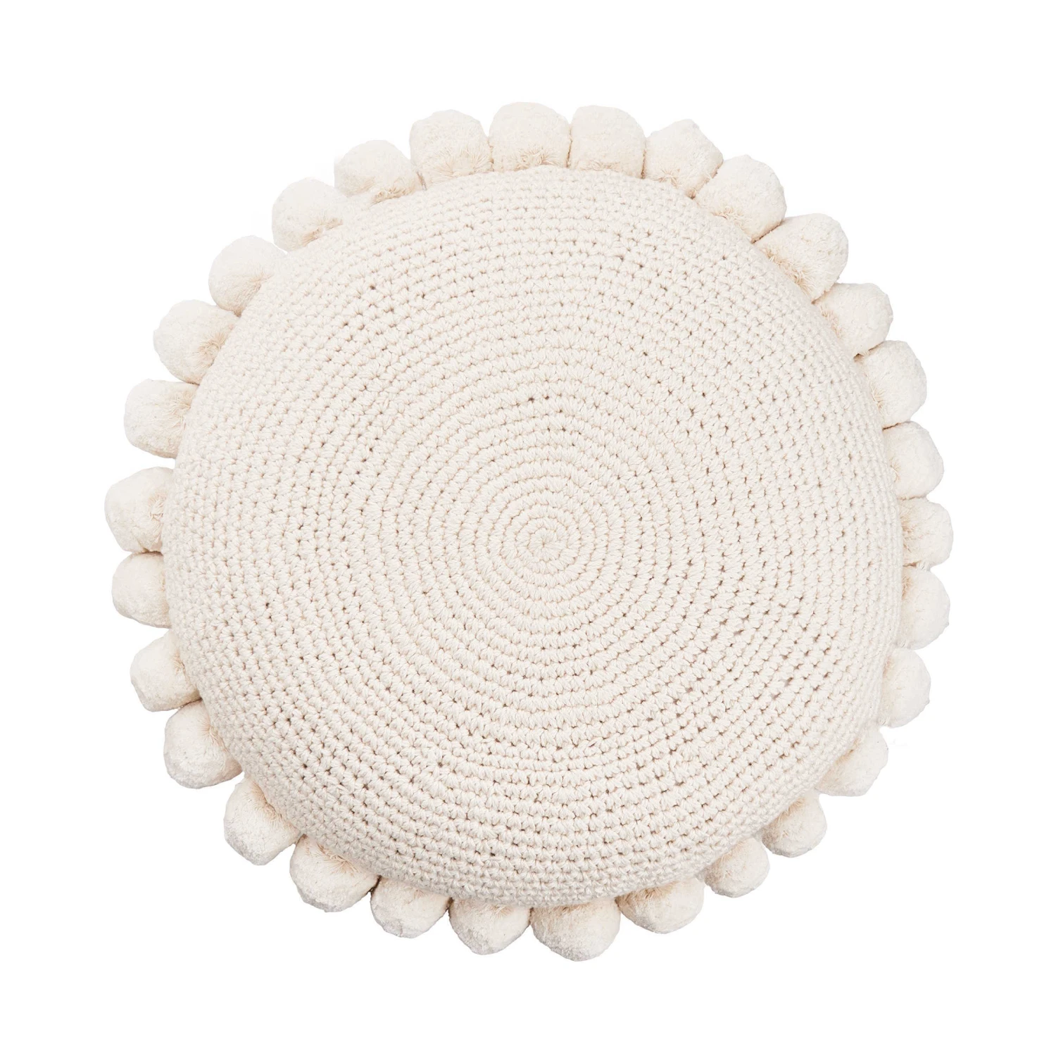 Kissen Ø45cm DAISY In Weiß 3 Kissen Ø45cm DAISY In Weiß