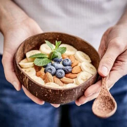 Kokosnussschale 430ml COCONUT In Braun -Butlers Speichern butlers kokosnussschale 430ml coconut in braun 3