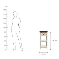 Konsole CABOTT COVE In Creme-Braun -Butlers Speichern butlers konsole cabott cove in creme braun 3