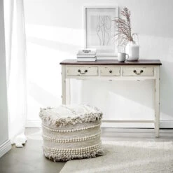 Butlers Speichern -Butlers Speichern butlers konsolentisch mit 3 schubladen cabott cove in creme braun 1