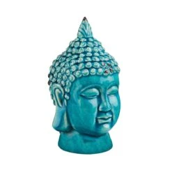 Kopf Höhe 23cm BUDDHA In Türkis -Butlers Speichern butlers kopf hohe 23cm buddha in turkis 3
