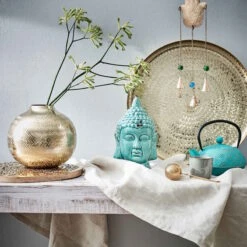 Kopf Höhe 23cm BUDDHA In Türkis -Butlers Speichern butlers kopf hohe 23cm buddha in turkis 6