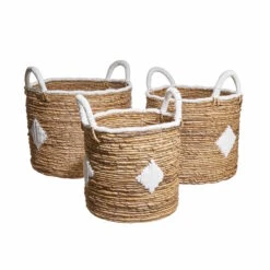 Korb Aus Bananenblatt Ø27cm BANANAS In Natur-Weiß -Butlers Speichern butlers korb aus bananenblatt o27cm bananas in natur weiss 3