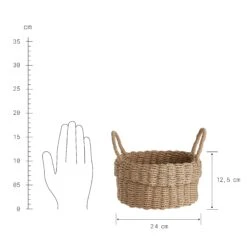 Korb Ø23cm PAPER BRAID In Natur -Butlers Speichern butlers korb o23cm paper braid in natur 3