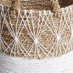 Korb Ø36cm WHITE BEACH In Natur-Weiß -Butlers Speichern butlers korb o36cm white beach in natur weiss 2