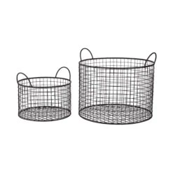 Korb Rund Ø30cm HOOP In Schwarz -Butlers Speichern butlers korb rund o30cm hoop in schwarz 3