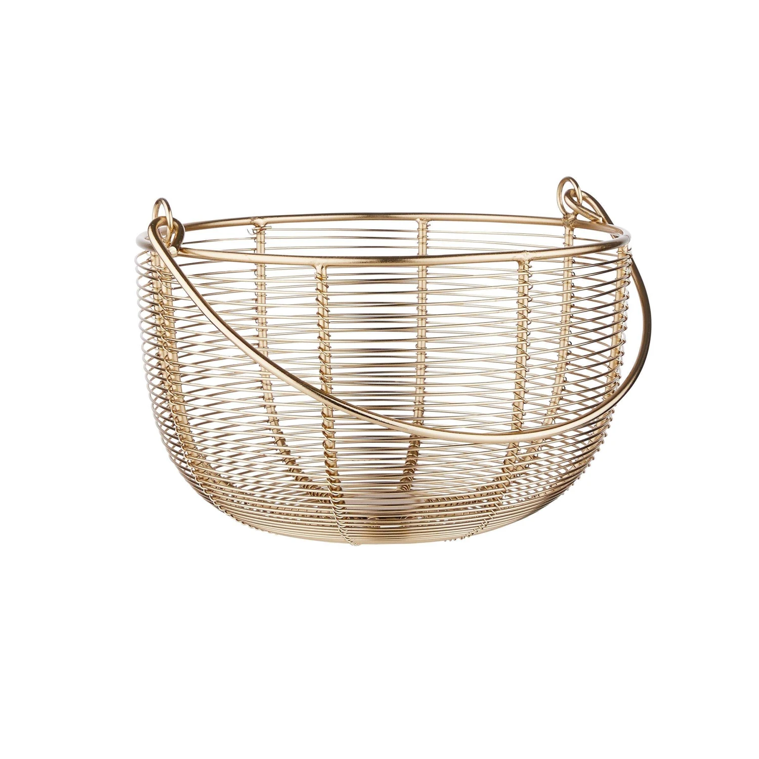 Korb Rund Ø30cm MORGAN In Gold 4 Korb Rund Ø30cm MORGAN In Gold – Bild 2