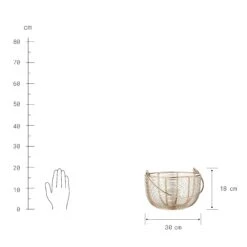 Korb Rund Ø30cm MORGAN In Gold 8 Korb Rund Ø30cm MORGAN In Gold -Butlers Speichern butlers korb rund o30cm morgan in gold 2