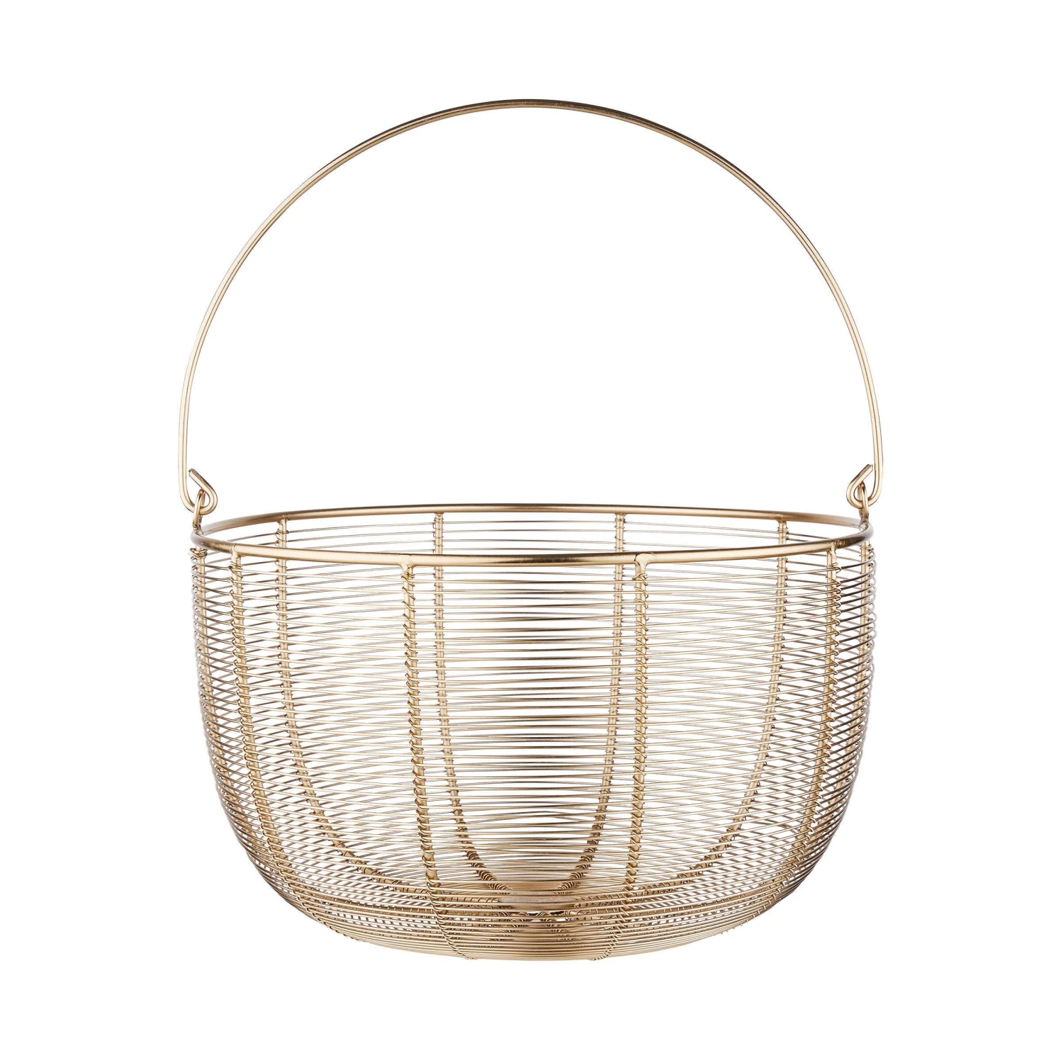 Korb Rund Ø30cm MORGAN In Gold 3 Korb Rund Ø30cm MORGAN In Gold