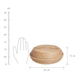 Korbschale Rattan Ø33cm RONDA In Natur -Butlers Speichern butlers korbschale rattan o33cm ronda in natur 3