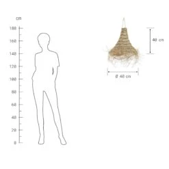 Lampenschirm Höhe 40cm BOMAS In Natur -Butlers Speichern butlers lampenschirm hohe 40cm bomas in natur 2