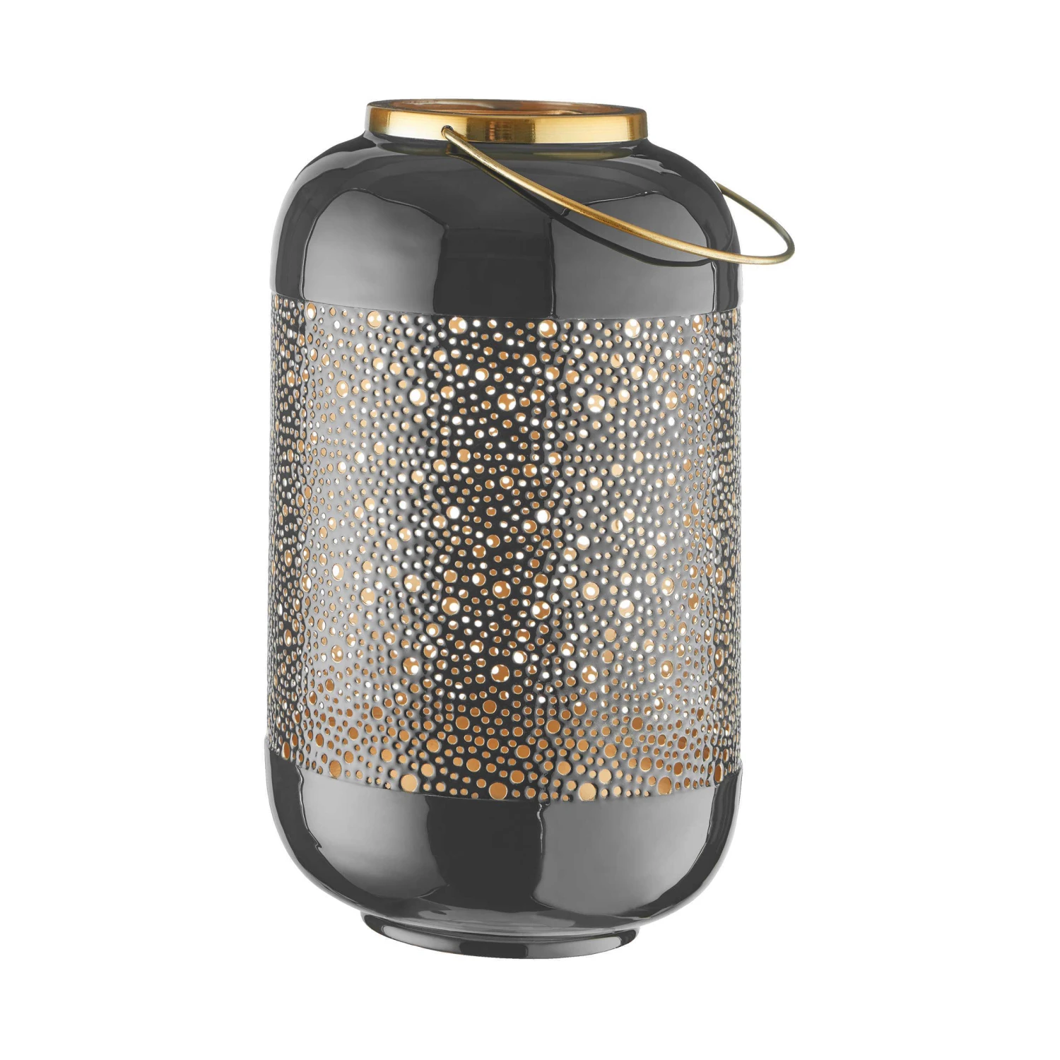 Laterne H 36cm EMILIE In Dunkelgrau 3 Laterne H 36cm EMILIE In Dunkelgrau