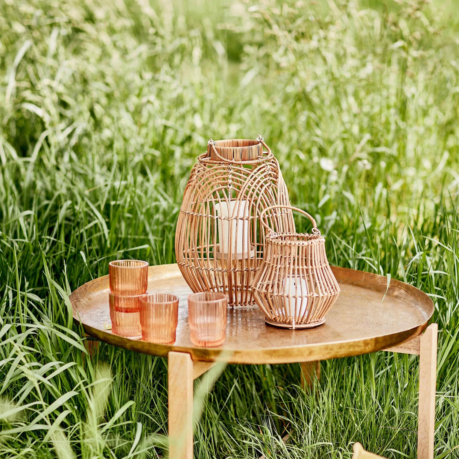 Laterne Höhe 19cm BALI In Natur 4 Laterne Höhe 19cm BALI In Natur – Bild 2