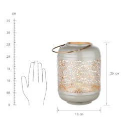 Laterne Höhe 26cm ZEN In Grau -Butlers Speichern butlers laterne hohe 26cm zen in grau 2