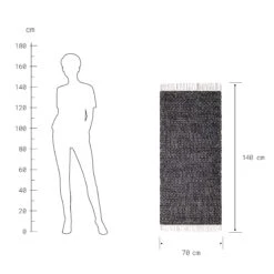Läufer Rauten L 140 X B 70cm ETHNO LODGE In Schwarz-Natur -Butlers Speichern butlers laufer rauten l 140 x b 70cm ethno lodge in schwarz natur 2