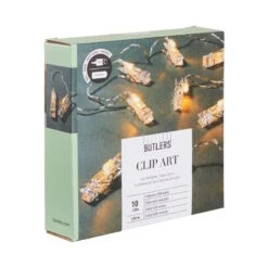 LED-Klammern 10 Lichter Mit USB-Batteriefach CLIP ART In Transparent -Butlers Speichern butlers led klammern 10 lichter mit usb batteriefach clip art in transparent 2