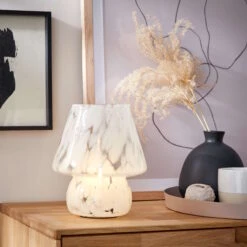 LED Leuchte Höhe 21cm MISS MARBLE In Hellblau -Butlers Speichern butlers led leuchte hohe 21cm miss marble in hellblau 2