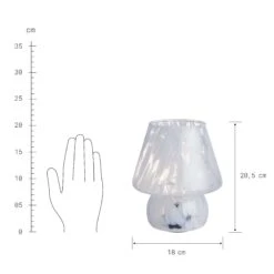 LED Leuchte Höhe 21cm MISS MARBLE In Hellblau -Butlers Speichern butlers led leuchte hohe 21cm miss marble in hellblau 4