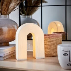 LED Lichterbogen Höhe 20cm RAINBOW In Weiß -Butlers Speichern butlers led lichterbogen hohe 20cm rainbow in weiss 2