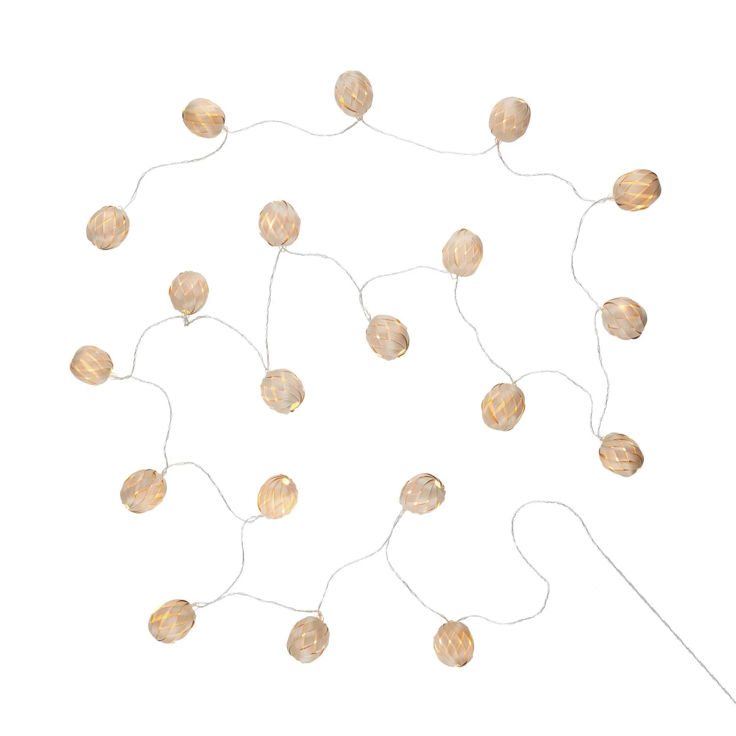 LED-Lichterkette 20 Bambuslichter Mit USB-Batteriefach BONDI LIGHTS In Natur 6 LED-Lichterkette 20 Bambuslichter Mit USB-Batteriefach BONDI LIGHTS In Natur – Bild 4