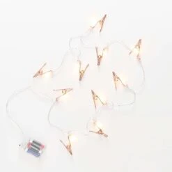 LED-Lichterkette Clips 10 Lichter Mit USB-Batteriefach CLIP COUTURE In Roségold -Butlers Speichern butlers led lichterkette clips 10 lichter mit usb batteriefach clip couture in rosegold 3