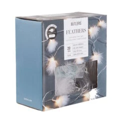 LED-Lichterkette Federn 20 Lichter Mit USB-Batteriefach FEATHERS In Weiß -Butlers Speichern butlers led lichterkette federn 20 lichter mit usb batteriefach feathers in weiss 2