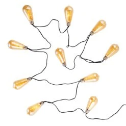LED Lichterkette Mit Naturseil 10 Lichter Und Stecker BULB LIGHTS In Bronze -Butlers Speichern butlers led lichterkette mit naturseil 10 lichter und stecker bulb lights in bronze 2