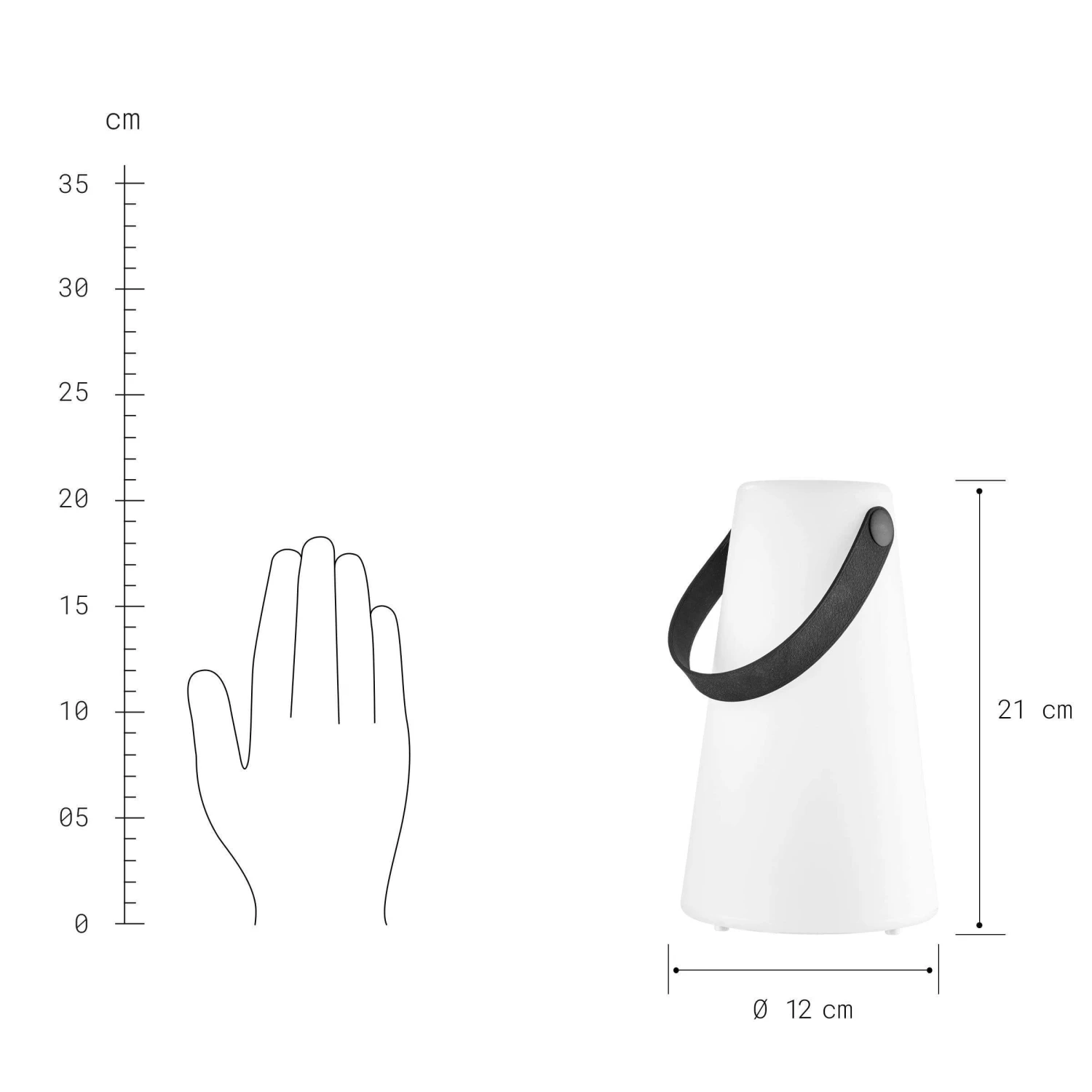 LED-Outdoor Lampe Mit 8-fachem Farbwechsel LIGHT UP In Weiß 5 LED-Outdoor Lampe Mit 8-fachem Farbwechsel LIGHT UP In Weiß – Bild 3