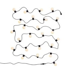 Lichterkette 24 Lichter Outdoor Länge 11m SUNSET In Schwarz-Weiß -Butlers Speichern butlers lichterkette 24 lichter outdoor lange 11m sunset in schwarz weiss 2