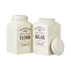 Mehl- & Zuckerdose MRS. WINTERBOTTOM'S In Creme -Butlers Speichern butlers mehl and zuckerdose mrs winterbottoms in creme 6