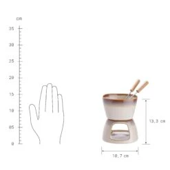 Mini-Fondue Mit 2 Gabeln AU CHOCOLAT In Beige 11 Mini-Fondue Mit 2 Gabeln AU CHOCOLAT In Beige -Butlers Speichern butlers mini fondue mit 2 gabeln au chocolat in beige 2