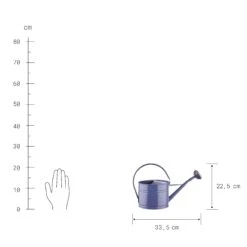 Mini-Gießkanne 1,5l ZINC In Blau -Butlers Speichern butlers mini giesskanne 1 5l zinc in blau 2