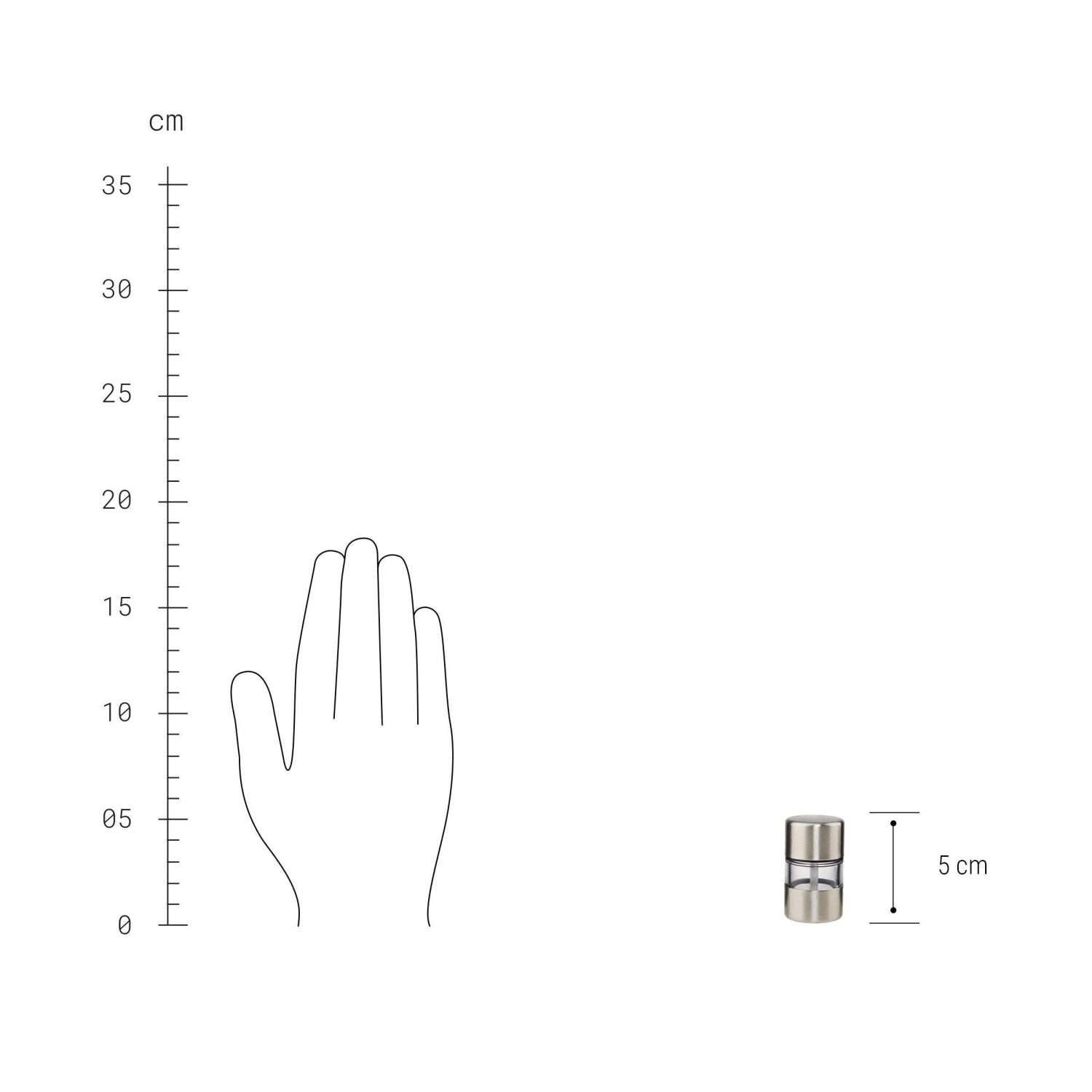 Mini Salz- Oder Pfeffermühle SPICE UP In Transparent 4 Mini Salz- Oder Pfeffermühle SPICE UP In Transparent – Bild 2