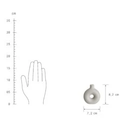 Mini Vase Höhe 8cm LOOPY In Hellgrau -Butlers Speichern butlers mini vase hohe 8cm loopy in hellgrau 3