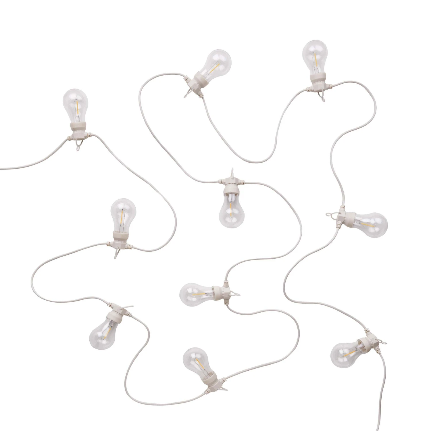 Outdoor-Lichterkette Mit 10 Glühbirnen Und Stecker BULB LIGHTS In Creme 4 Outdoor-Lichterkette Mit 10 Glühbirnen Und Stecker BULB LIGHTS In Creme – Bild 2