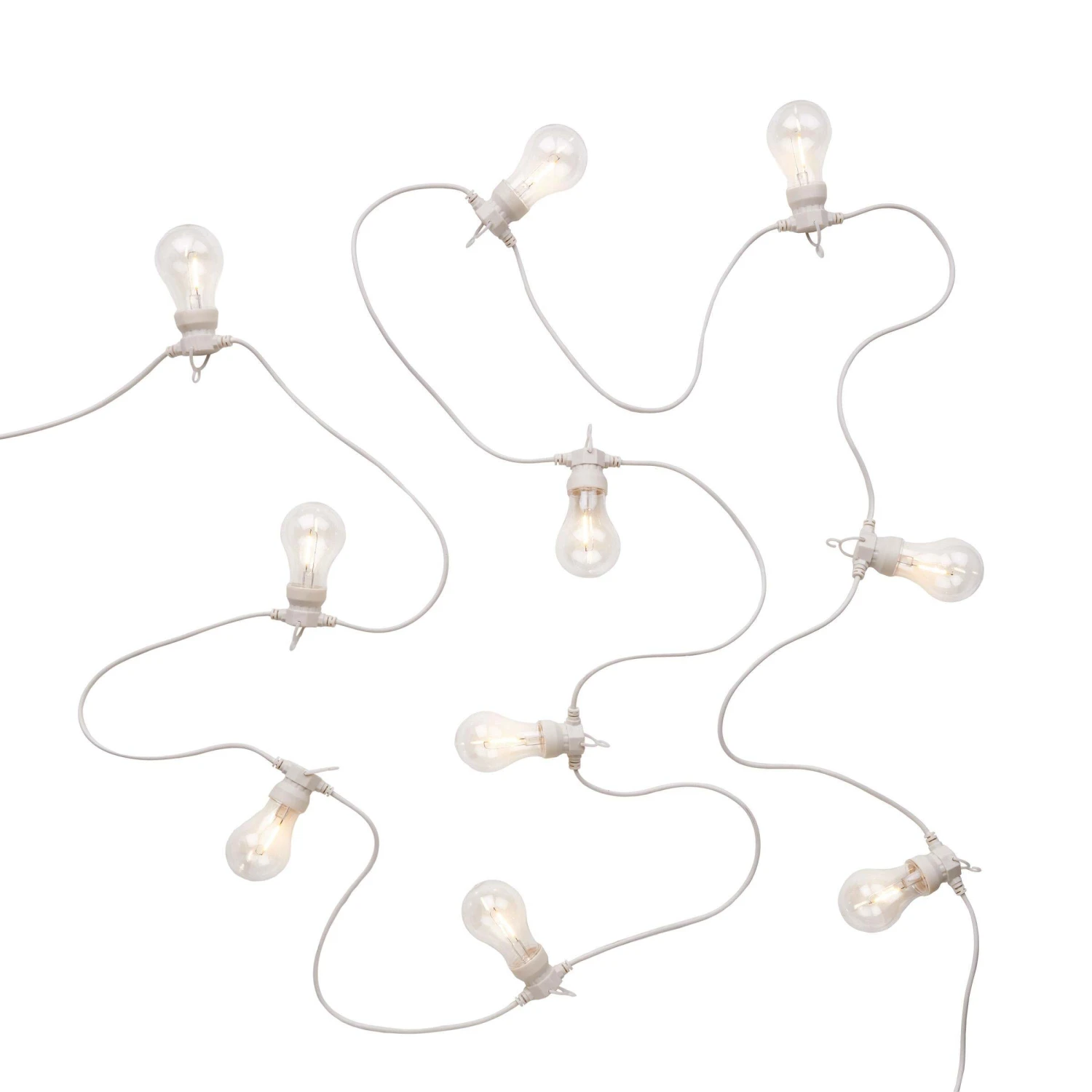 Outdoor-Lichterkette Mit 10 Glühbirnen Und Stecker BULB LIGHTS In Creme 5 Outdoor-Lichterkette Mit 10 Glühbirnen Und Stecker BULB LIGHTS In Creme – Bild 3