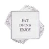 Papierserviette Eat Drink Enjoy 20 Stück APRÈS In Weiß-Schwarz 2 Papierserviette Eat Drink Enjoy 20 Stück APRÈS In Weiß-Schwarz -Butlers Speichern butlers papierserviette eat drink enjoy 20 stuck apres in weiss schwarz