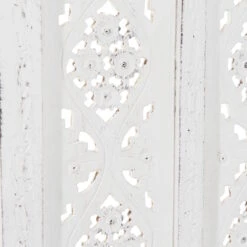 Paravent, Geschnitzt B 180 X H 176cm ESTELLA In Weiß -Butlers Speichern butlers paravent geschnitzt b 180 x h 176cm estella in weiss 4