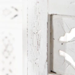 Paravent, Geschnitzt B 180 X H 176cm ESTELLA In Weiß -Butlers Speichern butlers paravent geschnitzt b 180 x h 176cm estella in weiss 6