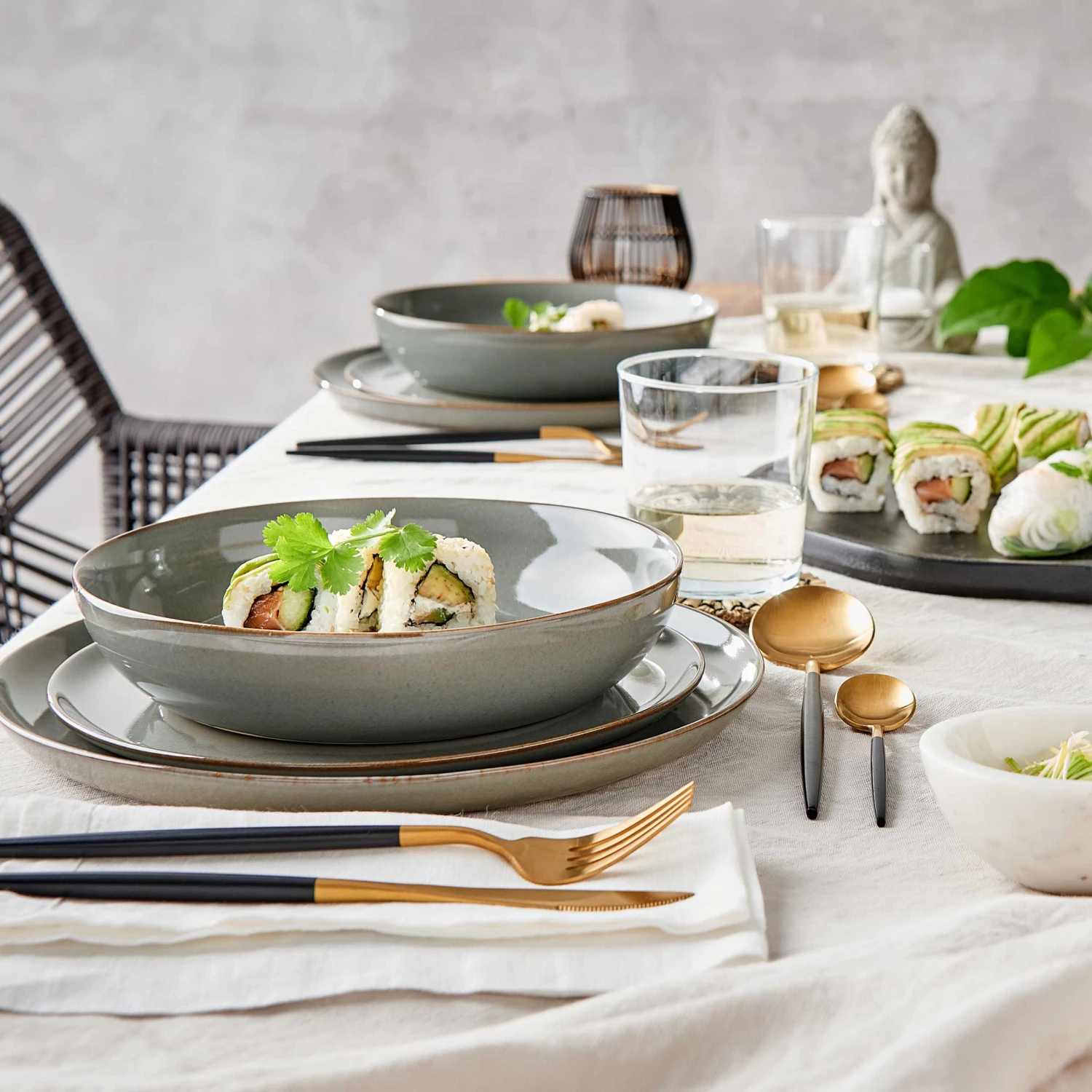 Pastateller Ø21,5cm NATIVE In Grau 11 Pastateller Ø21,5cm NATIVE In Grau – Bild 9