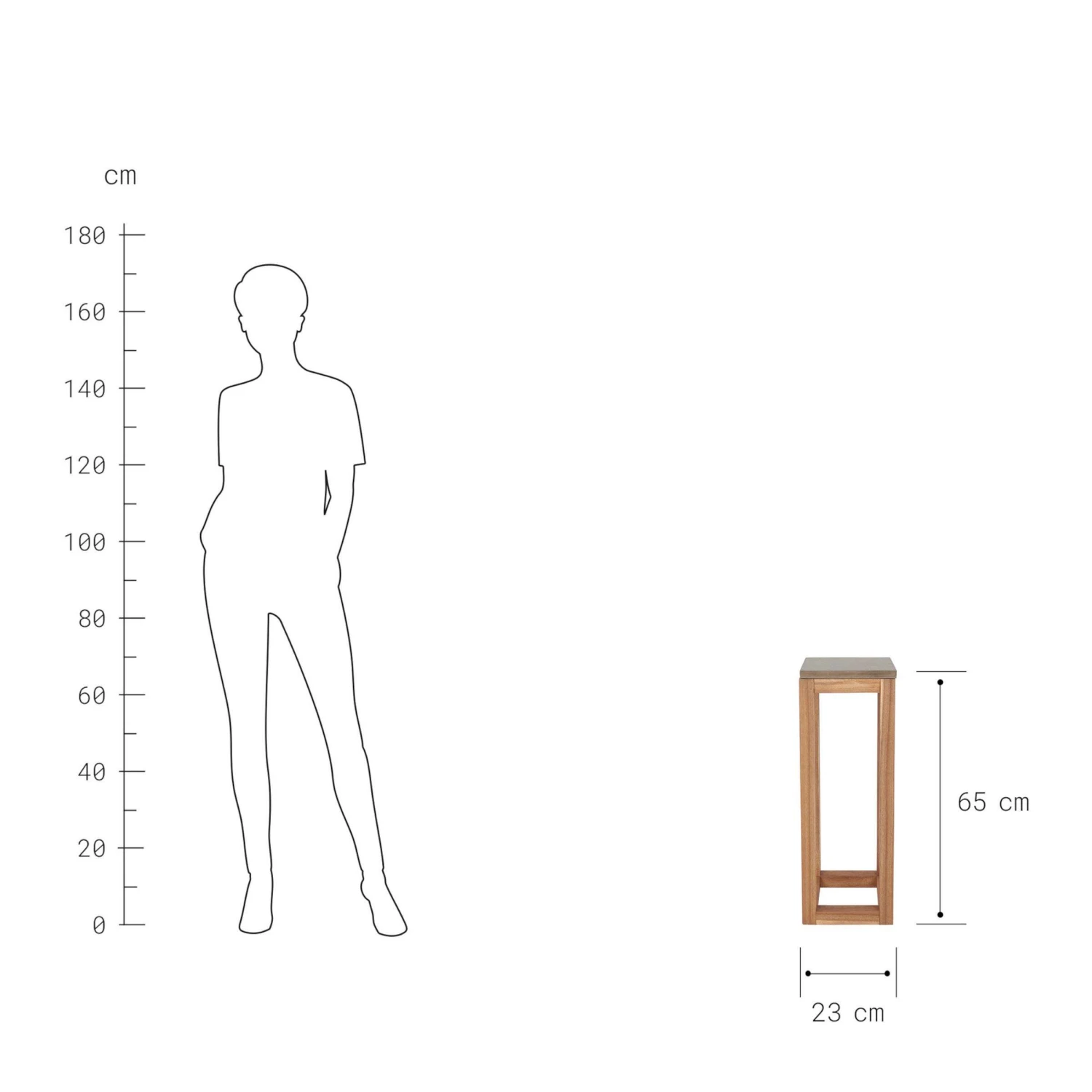 Pflanzenhocker 2er-Set CONCRETE In Natur-Grau 8 Pflanzenhocker 2er-Set CONCRETE In Natur-Grau – Bild 6