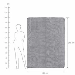 Picknickdecke L 150 X B 200cm WANDERLUST In Schwarz-Weiß -Butlers Speichern butlers picknickdecke l 150 x b 200cm wanderlust in schwarz weiss 3