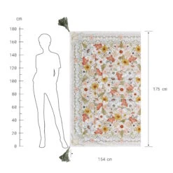 Picknickdecke L 175 X B 154cm BETWEEN FLOWERS In Creme -Butlers Speichern butlers picknickdecke l 175 x b 154cm between flowers in creme 3