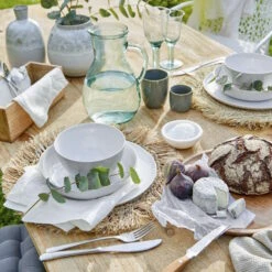 Platzset Mit Fransen Ø41cm RAFFIA In Natur -Butlers Speichern butlers platzset mit fransen o41cm raffia in natur 3