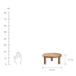 Podest Ø34cm MESA In Braun -Butlers Speichern butlers podest o34cm mesa in braun 2