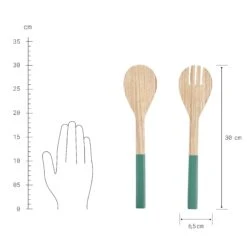 Salatbesteck 2-tlg. BAMBOO In Salbei -Butlers Speichern butlers salatbesteck 2 tlg bamboo in salbei 2
