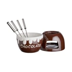 Schokoladenfondue 6-tlg. CHOCOLATE LOVE In Dunkelbraun -Butlers Speichern butlers schokoladenfondue 6 tlg chocolate love in dunkelbraun 5